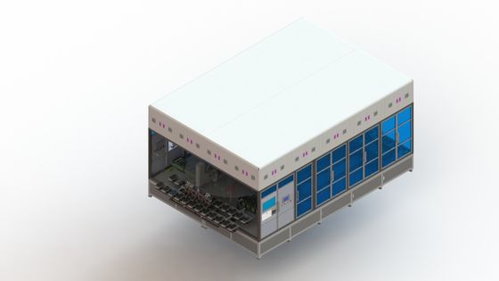 4つの場所の李イオン電池の製造設備の熱い出版物装置の直線タイプ