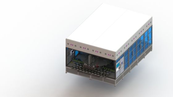 4つの場所の李イオン電池の製造設備の熱い出版物装置の直線タイプ