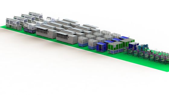 高い柔軟性の高いコスト効率のリチウム電池の生産ライン600-800pcs/H