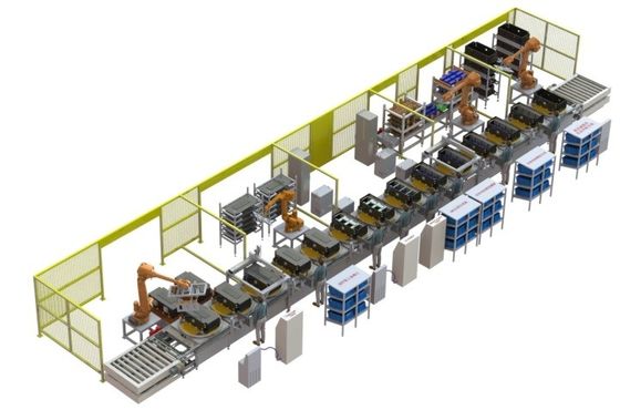自動始動機の携帯電話のために自動PLC制御リチウム電池の生産ライン