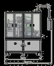 白いリチウム イオン電池の生産ライン倍の場所の薄板になる機械