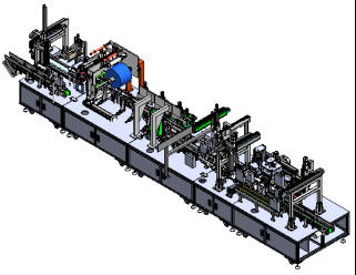 自動リチウム イオン電池の一貫作業アルミニウム貝の粘着テープ機械