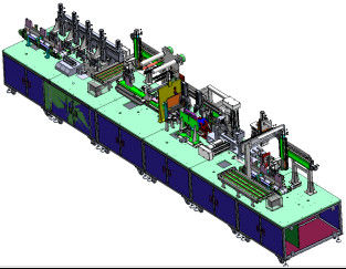 自動リチウム イオン電池の一貫作業アルミニウム貝の粘着テープ機械