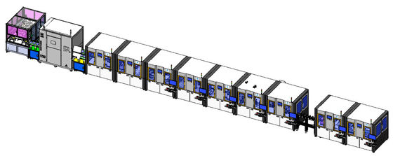 正方形アルミニウム場合電池の一貫作業リチウム電池の生産ライン