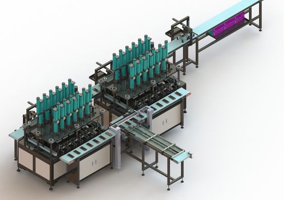 15PPMリチウム イオン電池の一貫作業、二重場所の熱い常温圧縮機械
