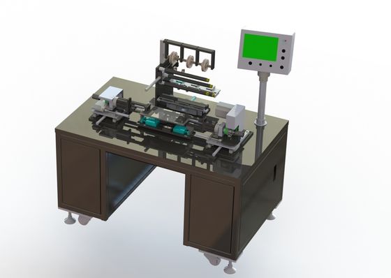 AC220Vのリチウム イオン電池のパックの一貫作業6ppmの粘着テープ機械