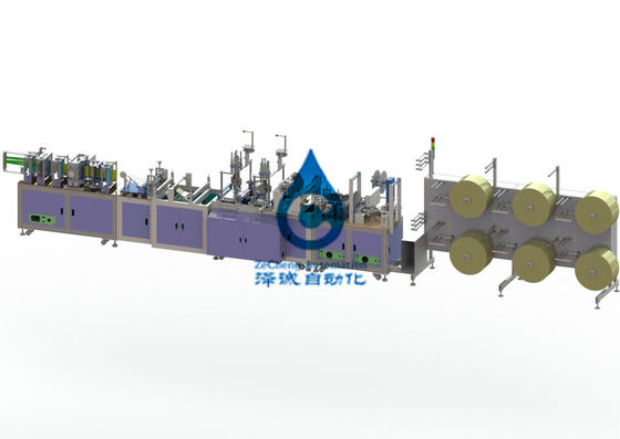 6KW電池の生産ライン自動PLC制御折りたたみのマスク機械