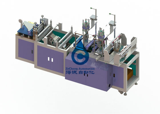6KW電池の生産ライン自動PLC制御折りたたみのマスク機械